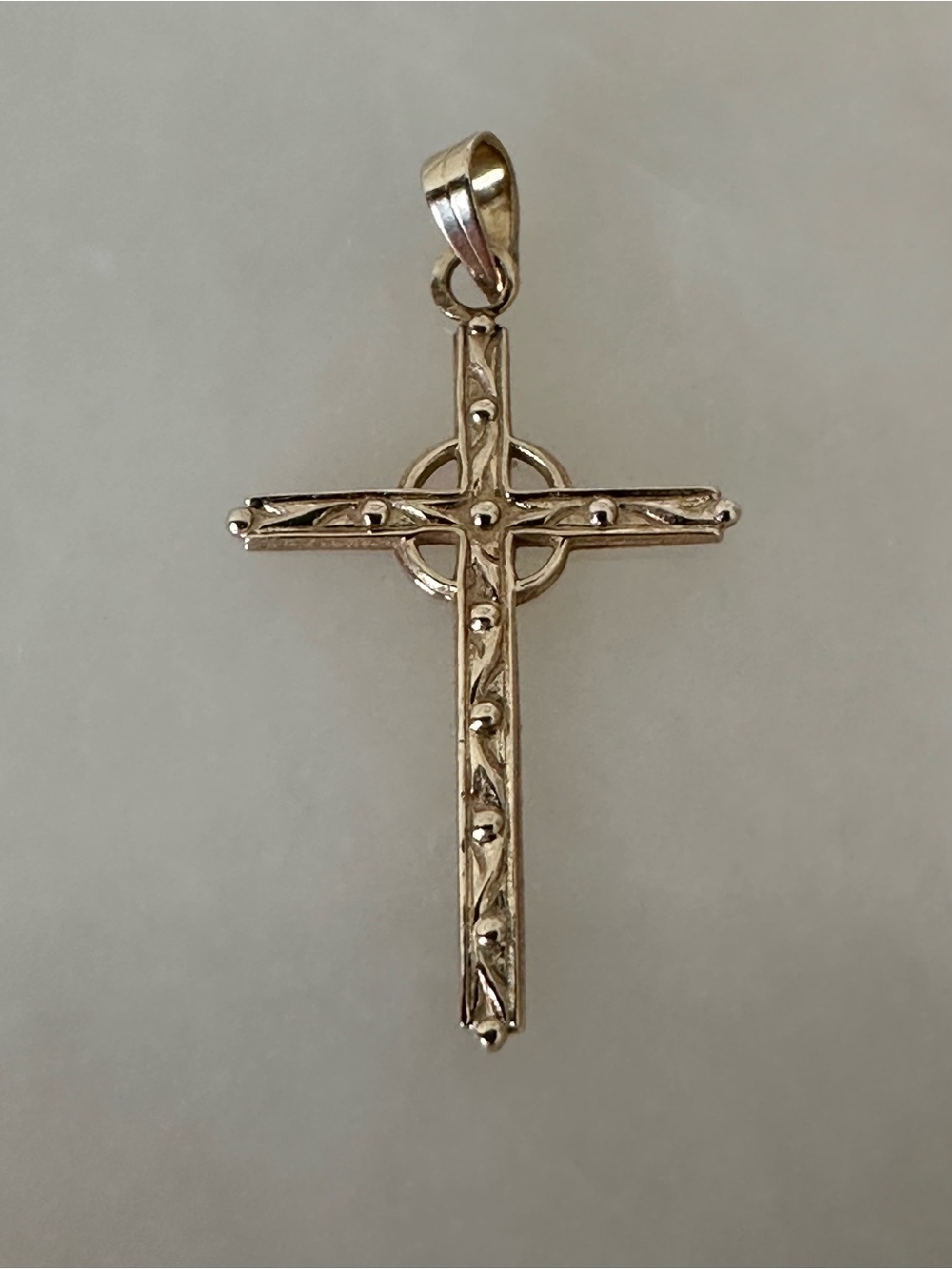 14k Solid Gold Cross